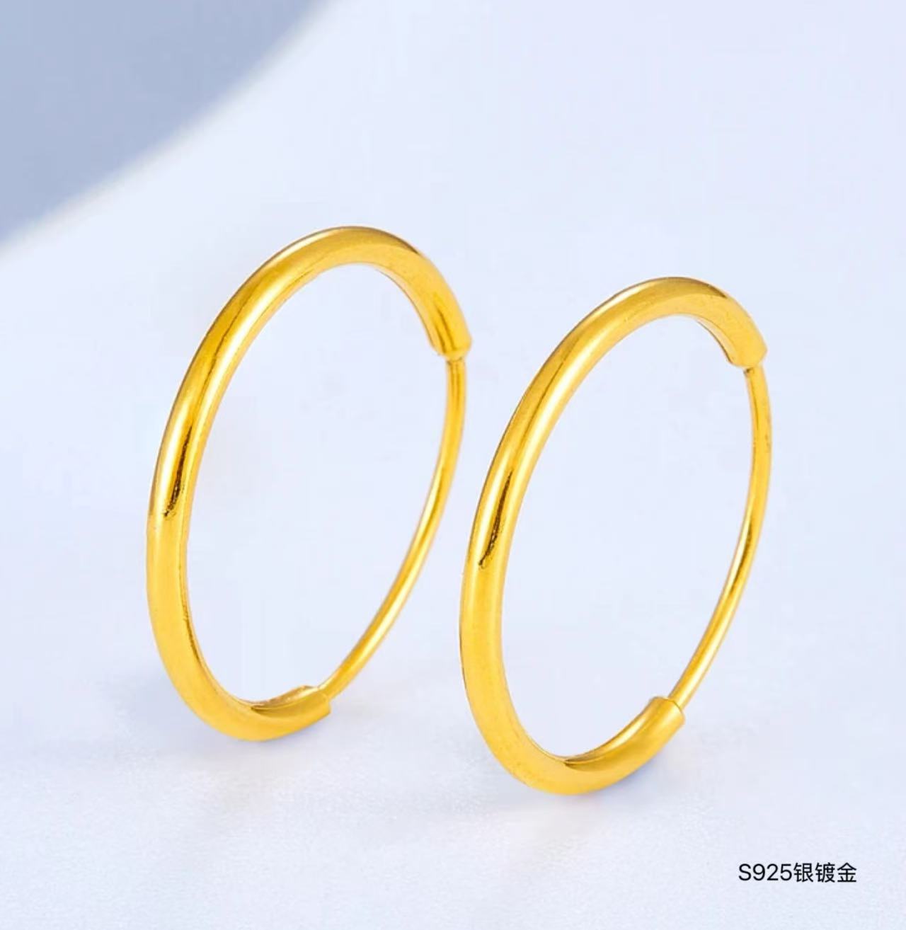 925银银制品 小贝s925银耳圈DIY自由组合#11130
