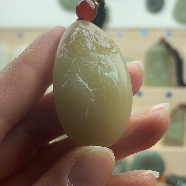 精品高端站观音吊坠