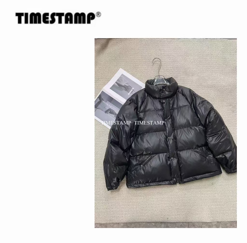 【TIMESTAMP】2025/610240008泡菜国新款设计感插肩袖立领羽绒服