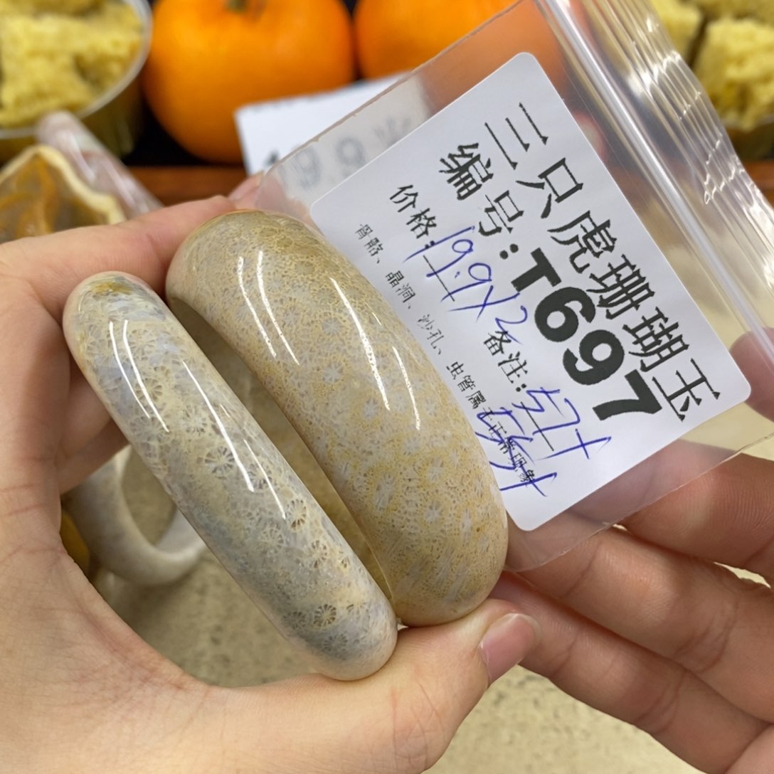硅化珊瑚（珊瑚玉）1未镶嵌娟*