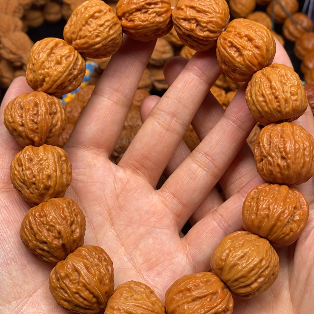 桃核手串凹底官帽