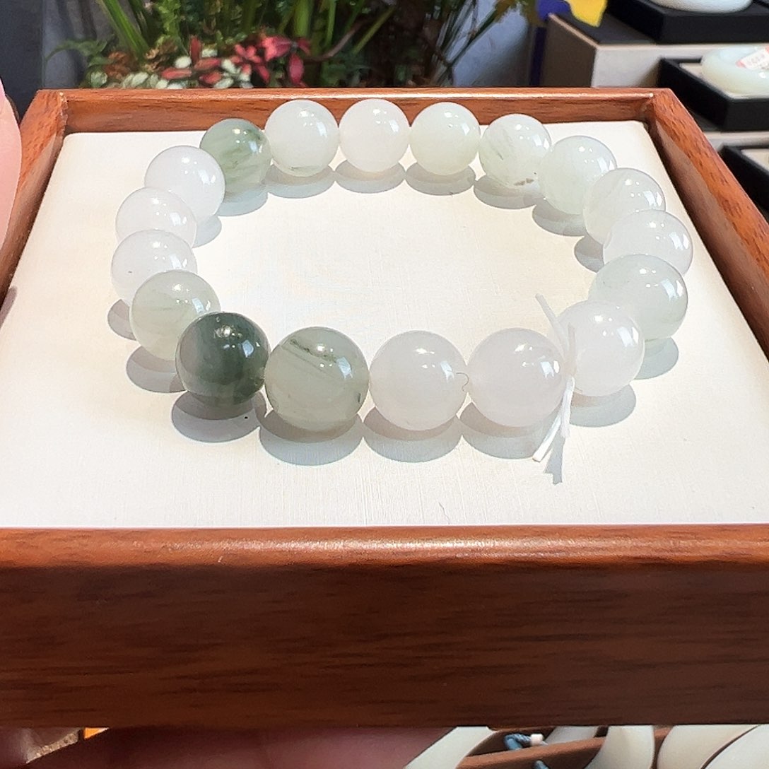 未镶嵌手串石英质玉可***妹