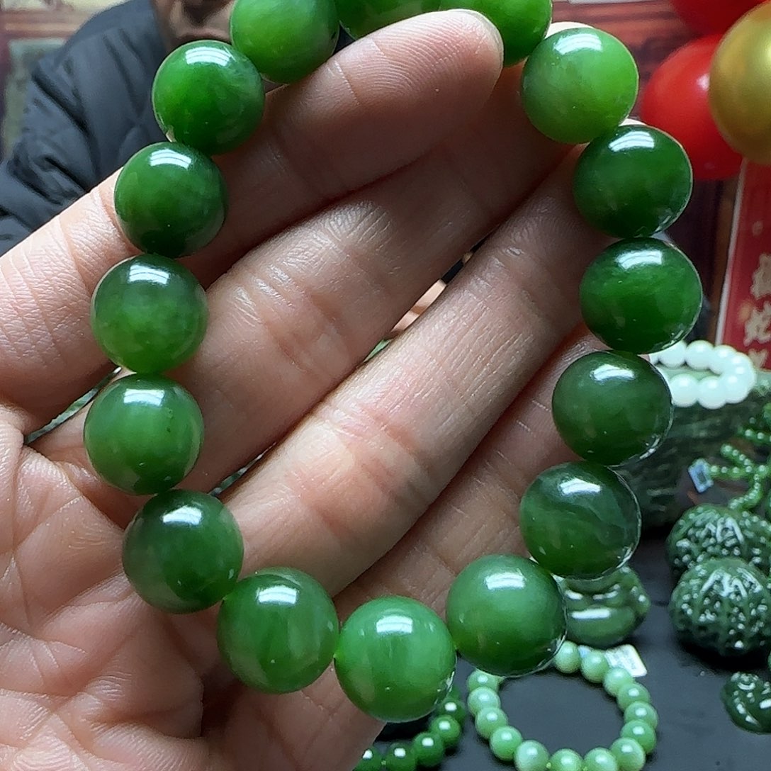 和田玉手串未镶嵌