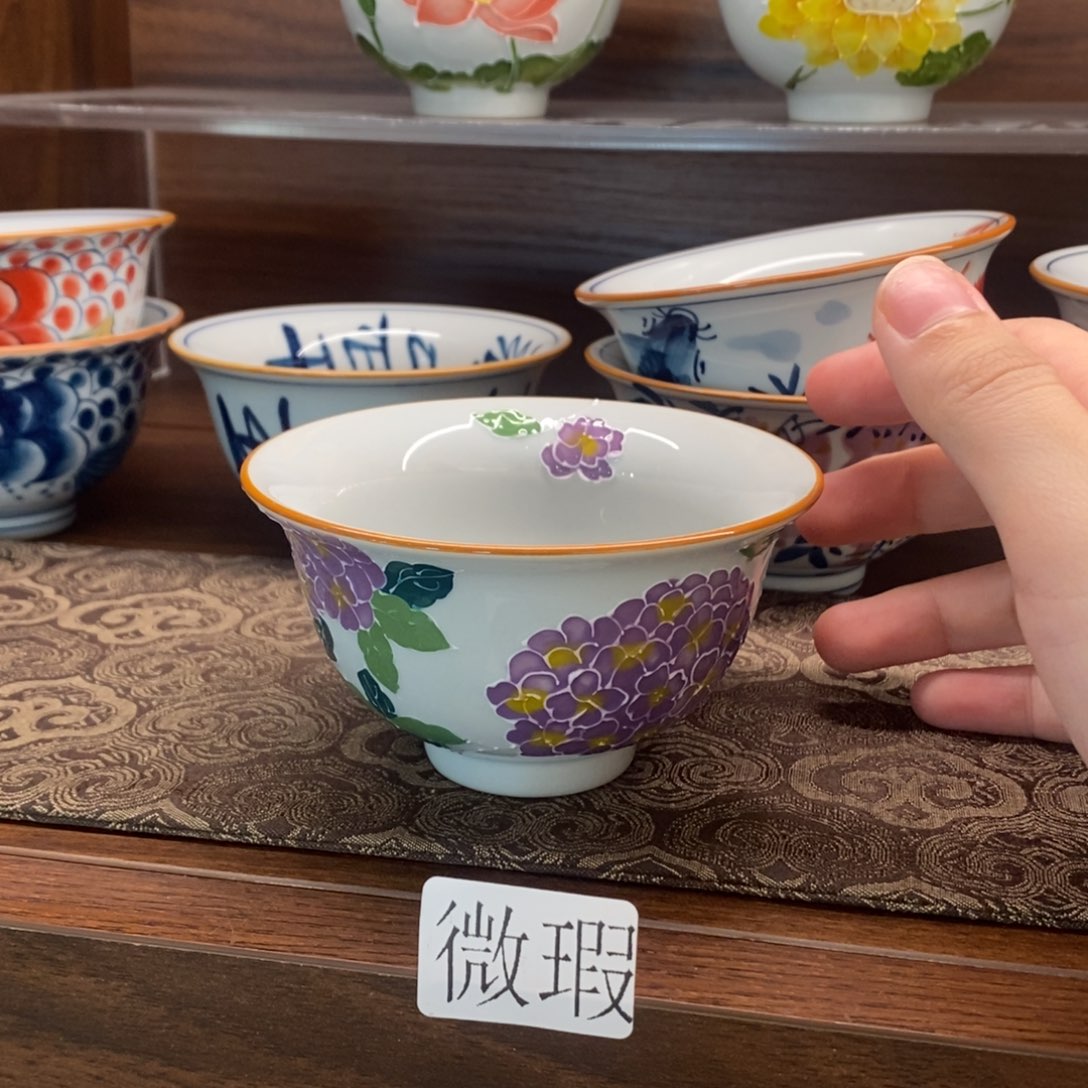釉下彩老陶泥手工绘制