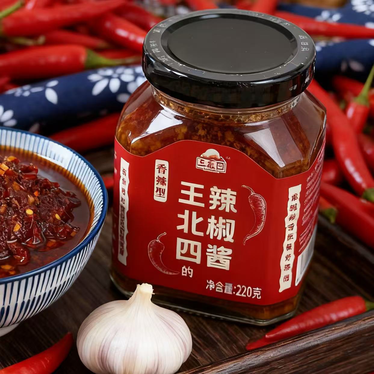王北四的辣椒酱 南北结合的辣椒酱 下饭酱