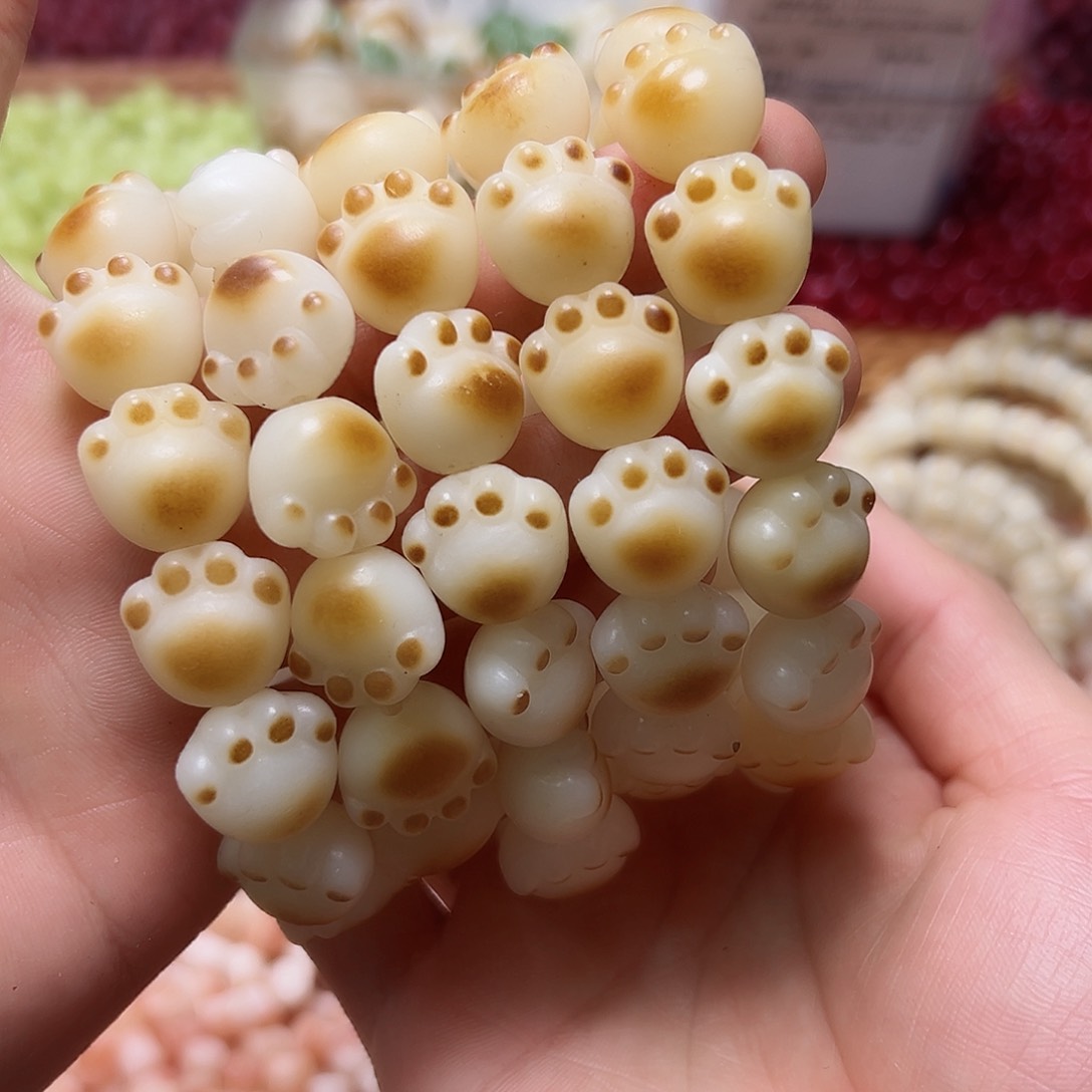 菩提根/象牙果吊坠微瑕卡17炭烤猫爪一条