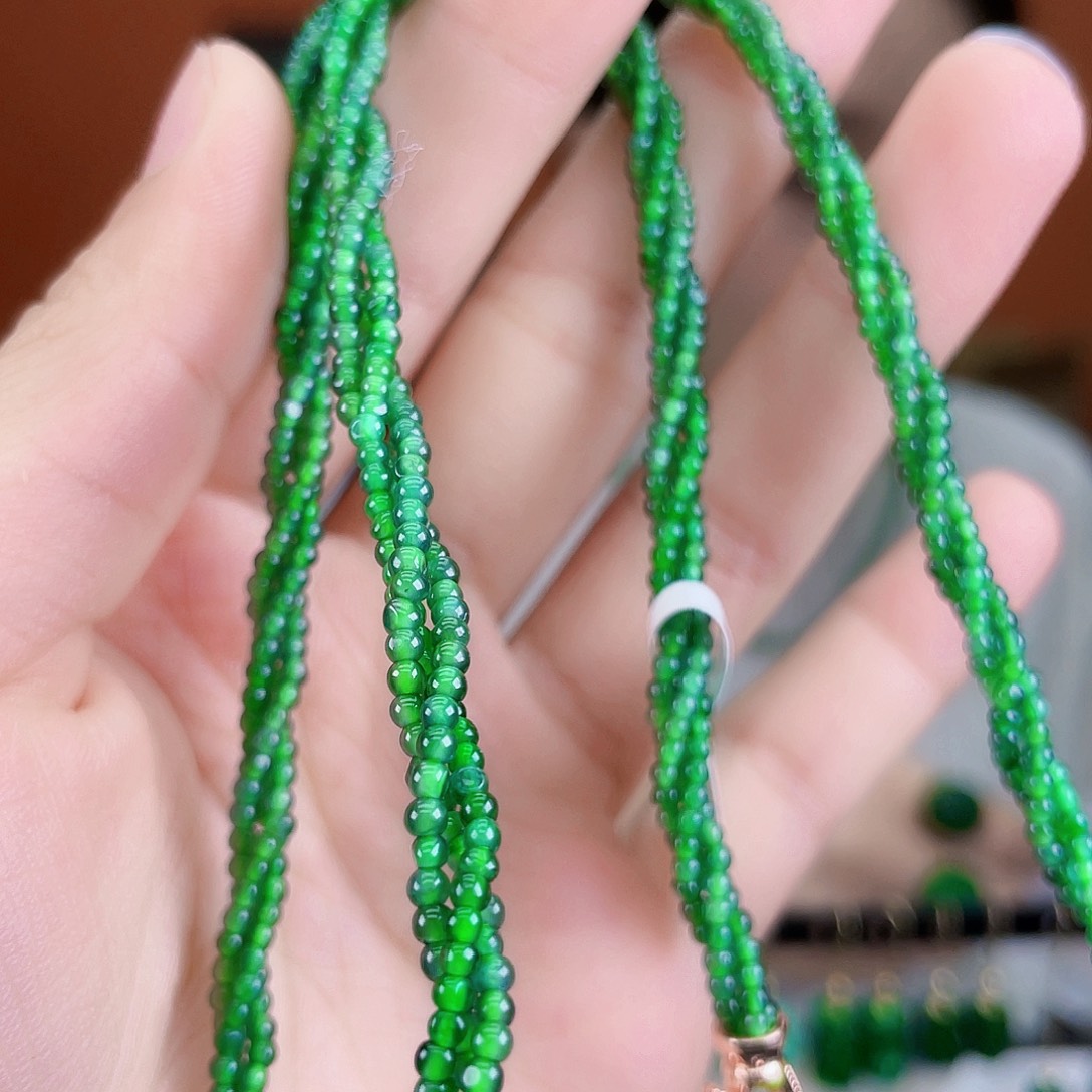 翡翠未镶嵌耳饰饰品