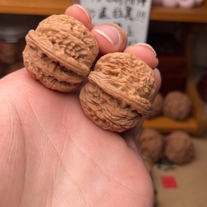 吊坠文玩核桃球白