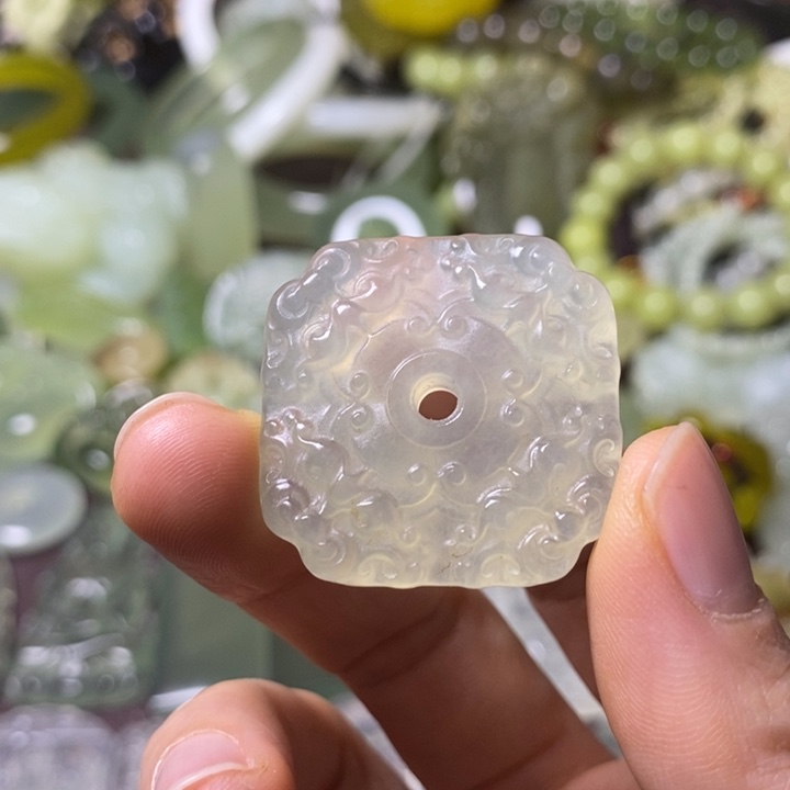 岫玉天然岫玉挂件未镶嵌