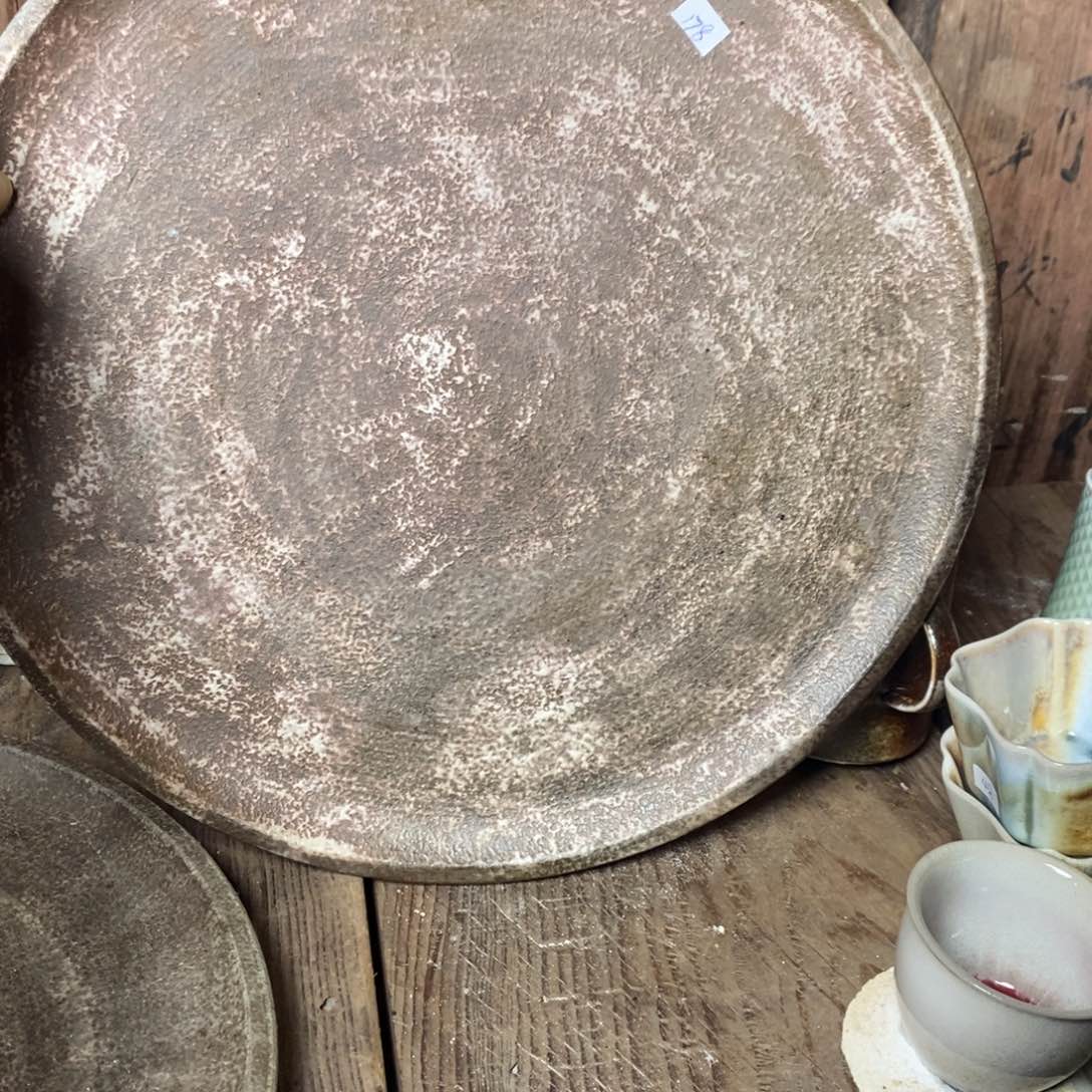 杯浪鬼柴烧 釉绘柴烧 盘