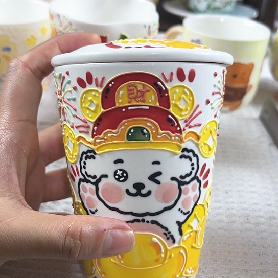 手绘高温釉下彩陶瓷