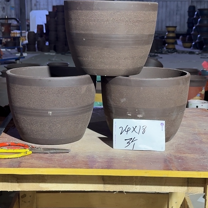 紫砂花盆手工制作73