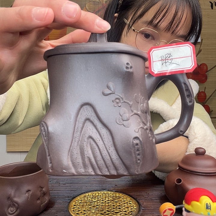 紫砂茶杯原矿紫砂杯