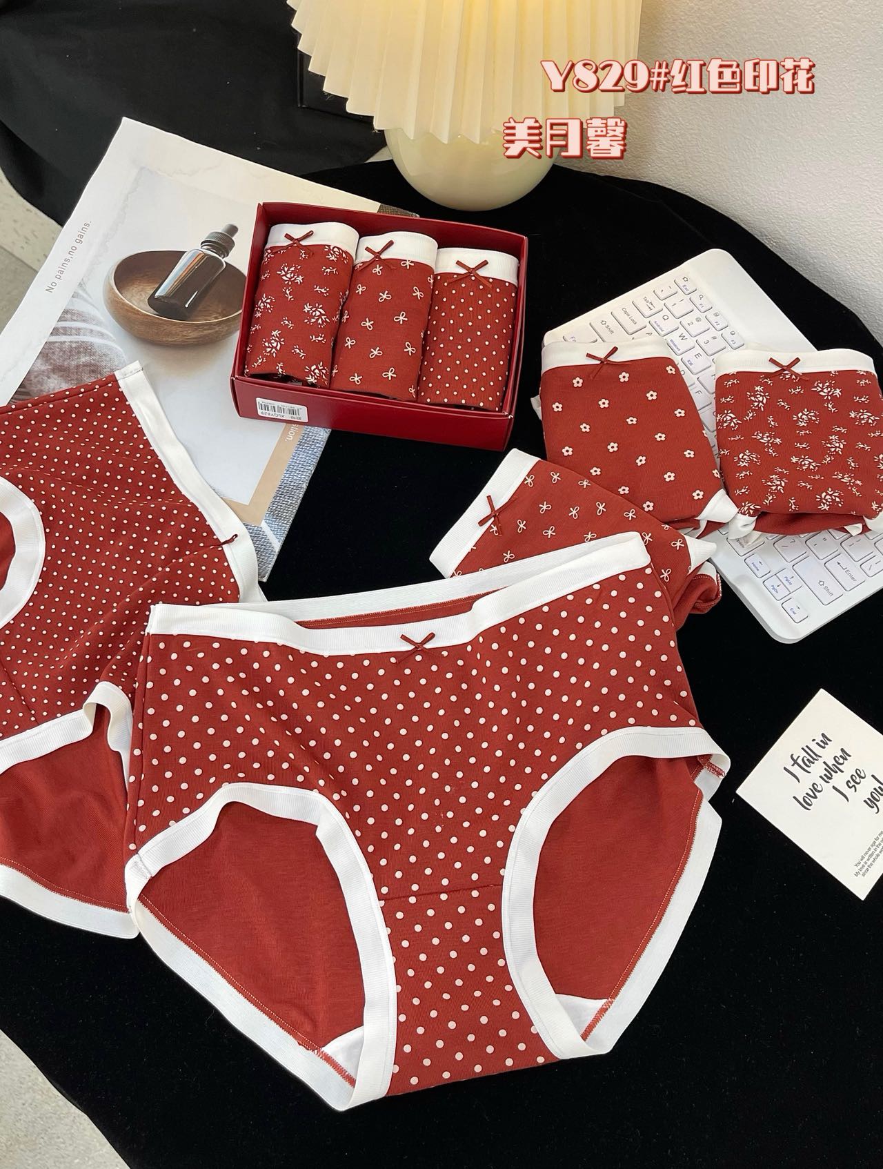 829【女士内裤上新啦】女士大红内裤安可拉结婚本命年必备品