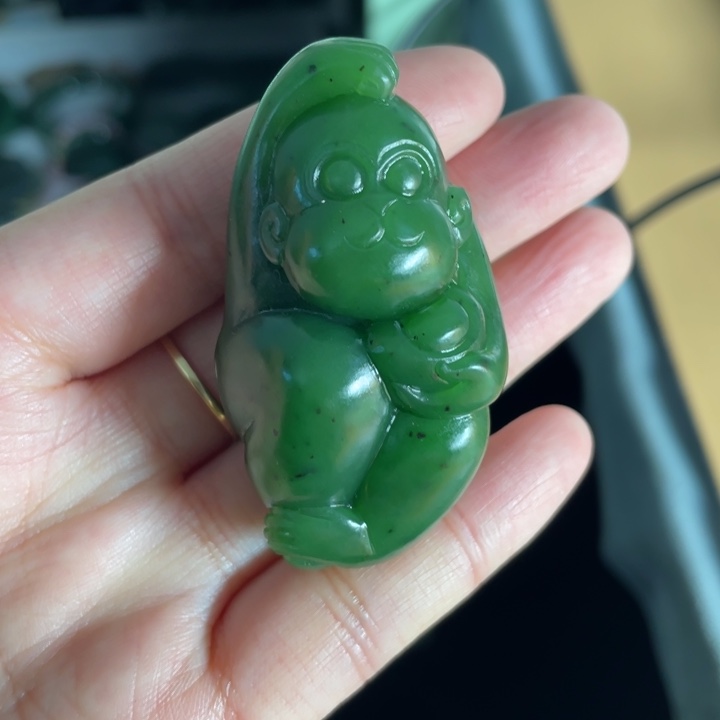 【闪购商品】颈饰未镶嵌和田玉上新高辣色猴脖挂手把