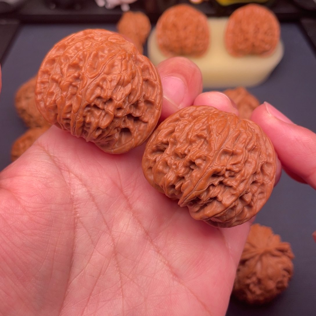 文玩核桃把件全品无修41山地蝴蝶磨盘