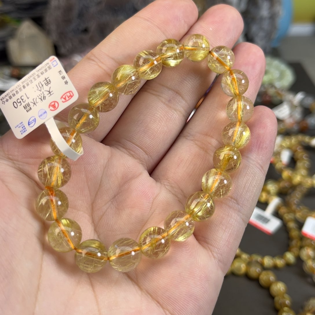 水晶手串未镶嵌发晶