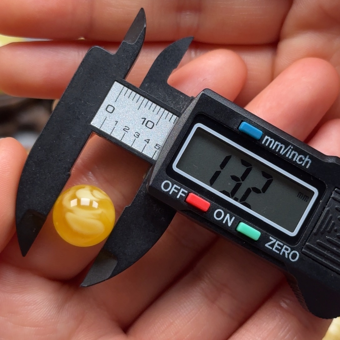 琥珀未镶嵌裸石蜜蜡单珠