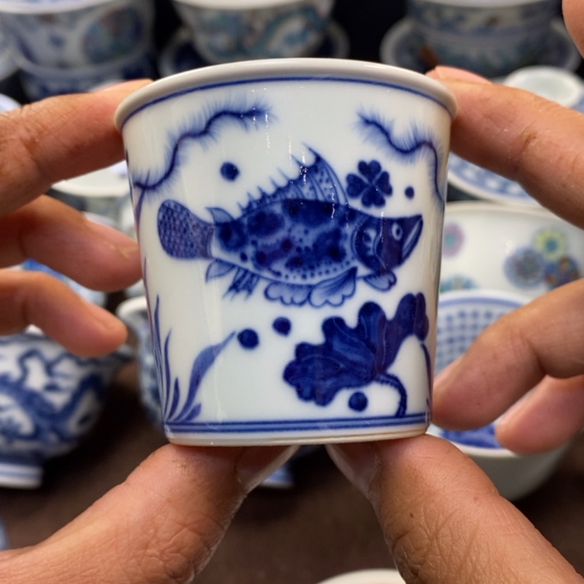 【闪购商品】景德镇青花主人杯