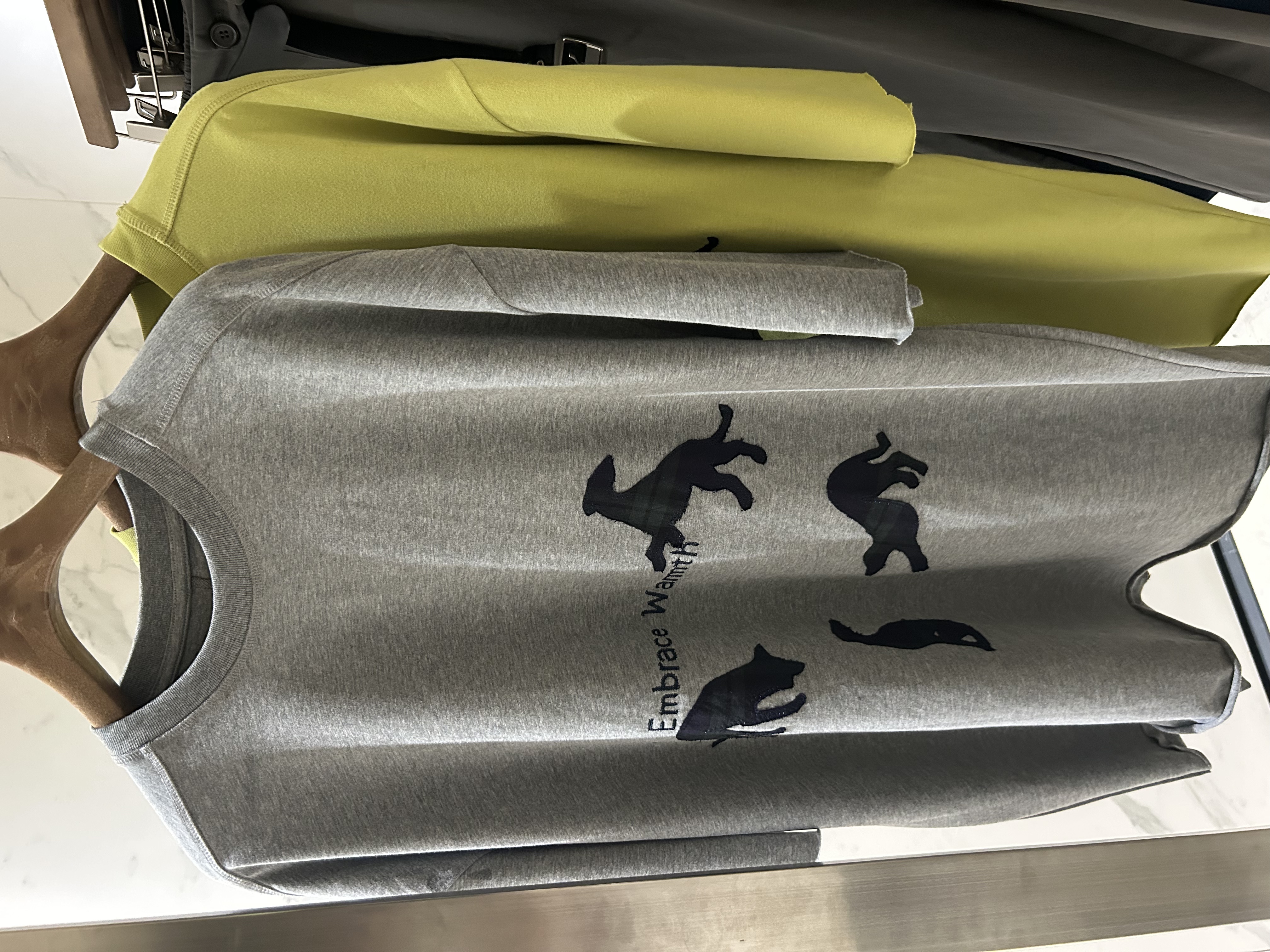 [Daydreamer.911]新款小众双色印花狗上衣T恤84384