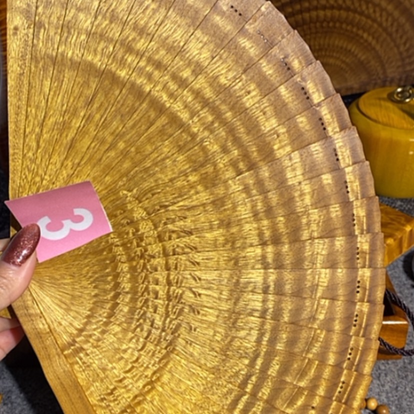 【闪购商品】金丝楠开**笑金丝楠木手把件