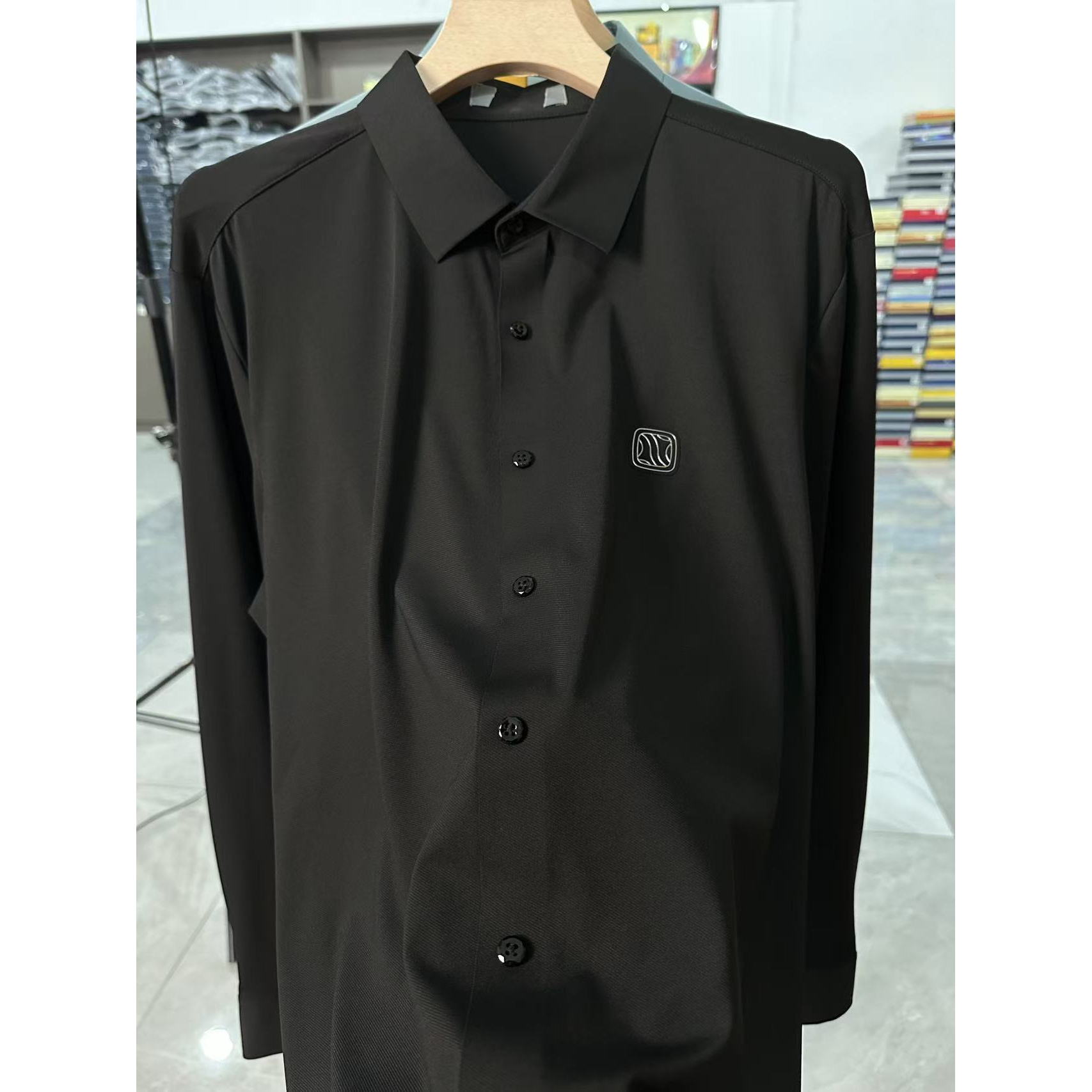 0感亲肤免熨烫！豆家撤柜春夏新款纯色凉感抗皱弹力舒适男士衬衣