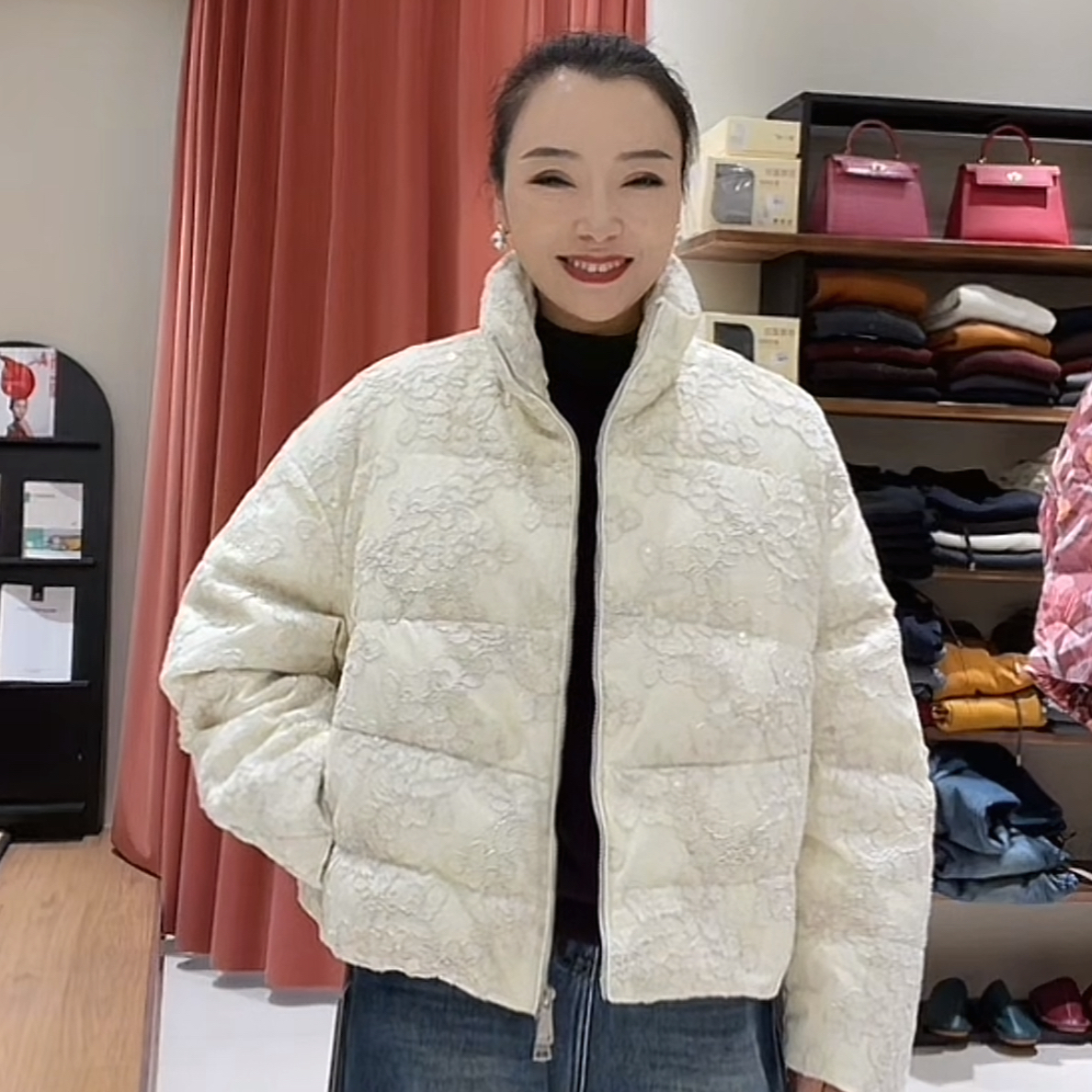 YOUNG DODO杨多多新中式立领短款重工蕾丝外套1326