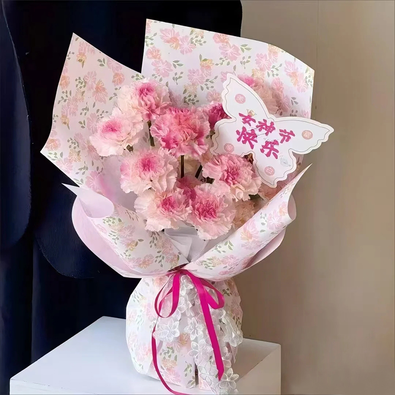 【米奇1】春日清新小花防水膜系列包花背景纸花艺鲜花包装纸花店