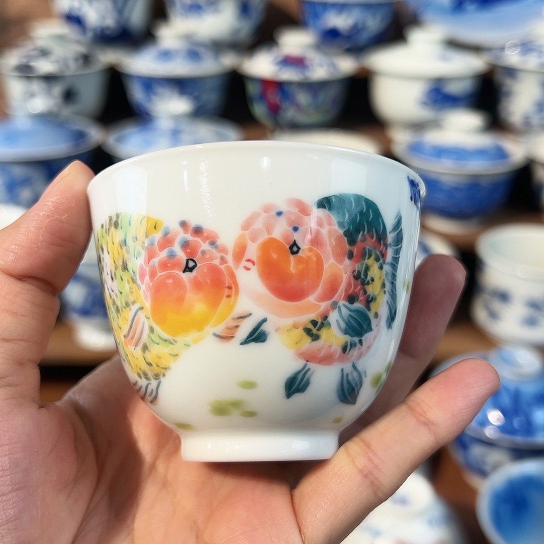 泥藝瓷梦相濡以沫杯杯