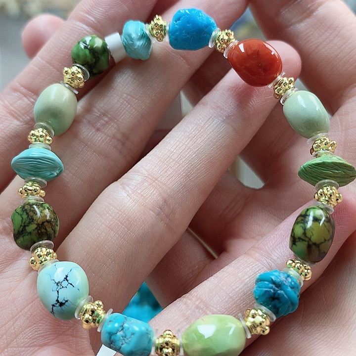 未镶嵌绿松石珠宝奇石