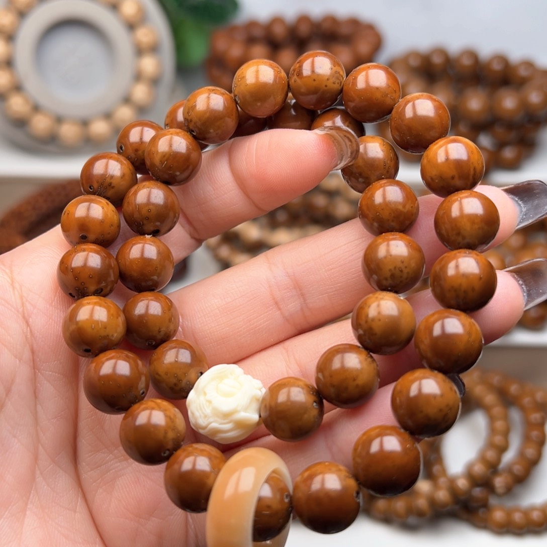 紫金鼠手串11.4光珠手持