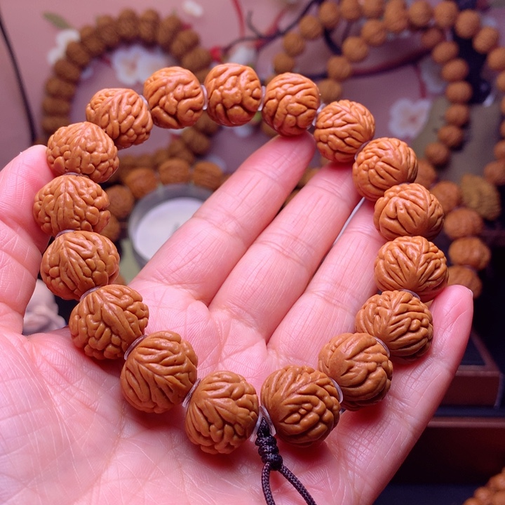 桃核手串龙纹桃核5
