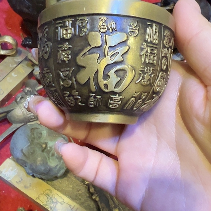 黄铜摆件，文房工艺品摆件