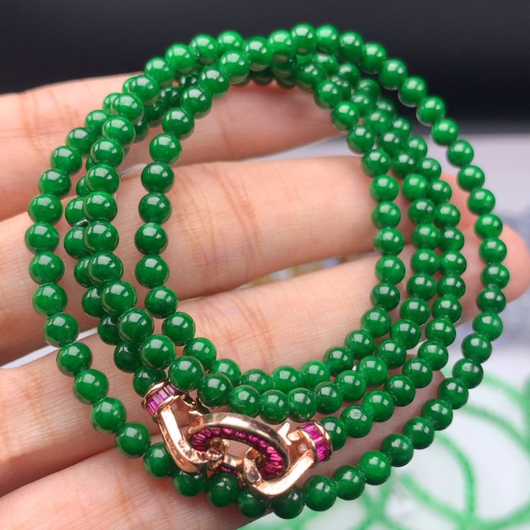 翡翠手链未镶嵌卡