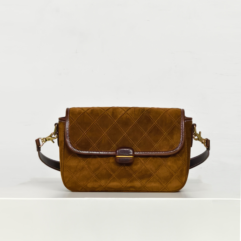 【高级定制】可皮手工皮具菱格小香