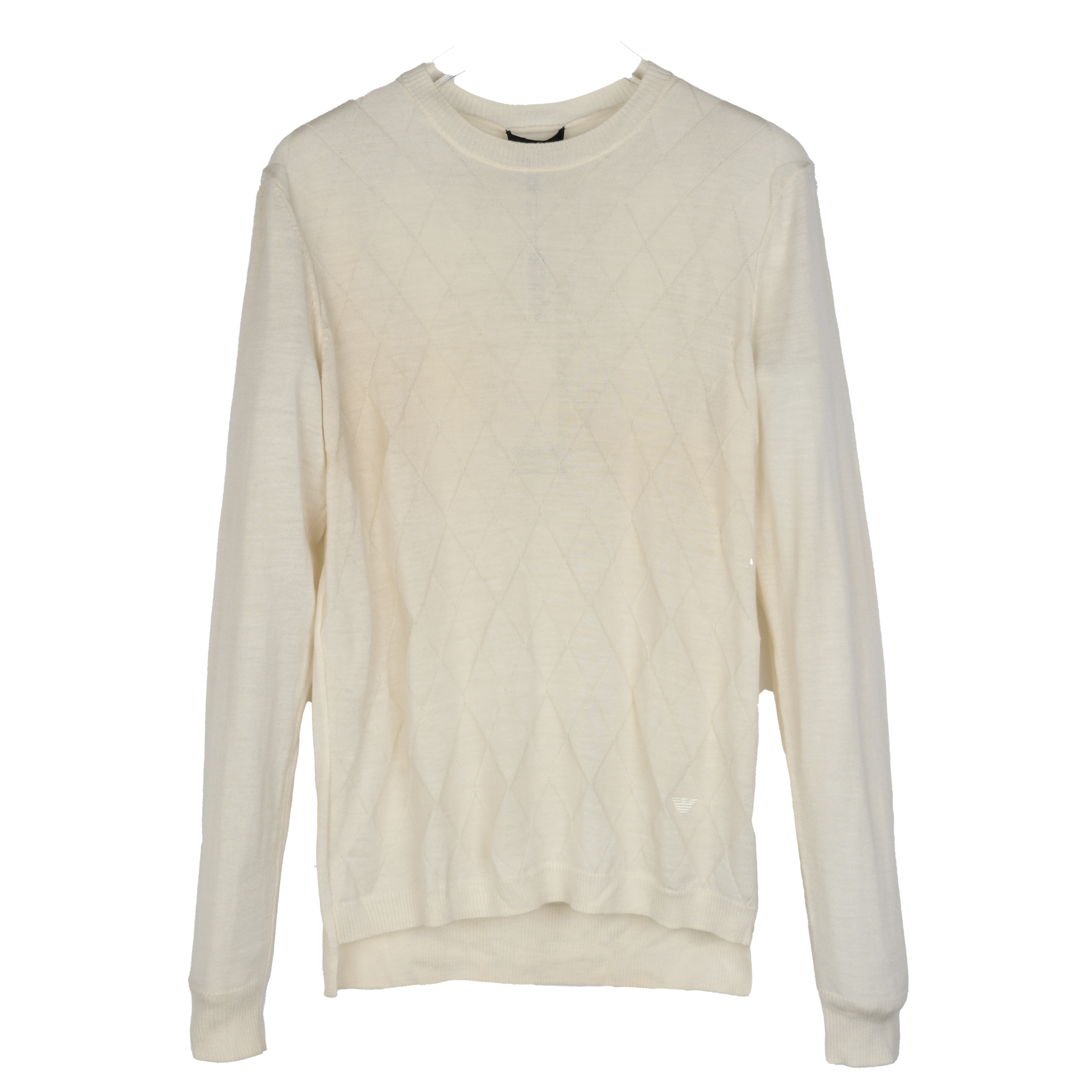 EMPORIO ARMANI/安普里奥·阿玛尼男士米色羊毛针织衫 BNW36EA1F