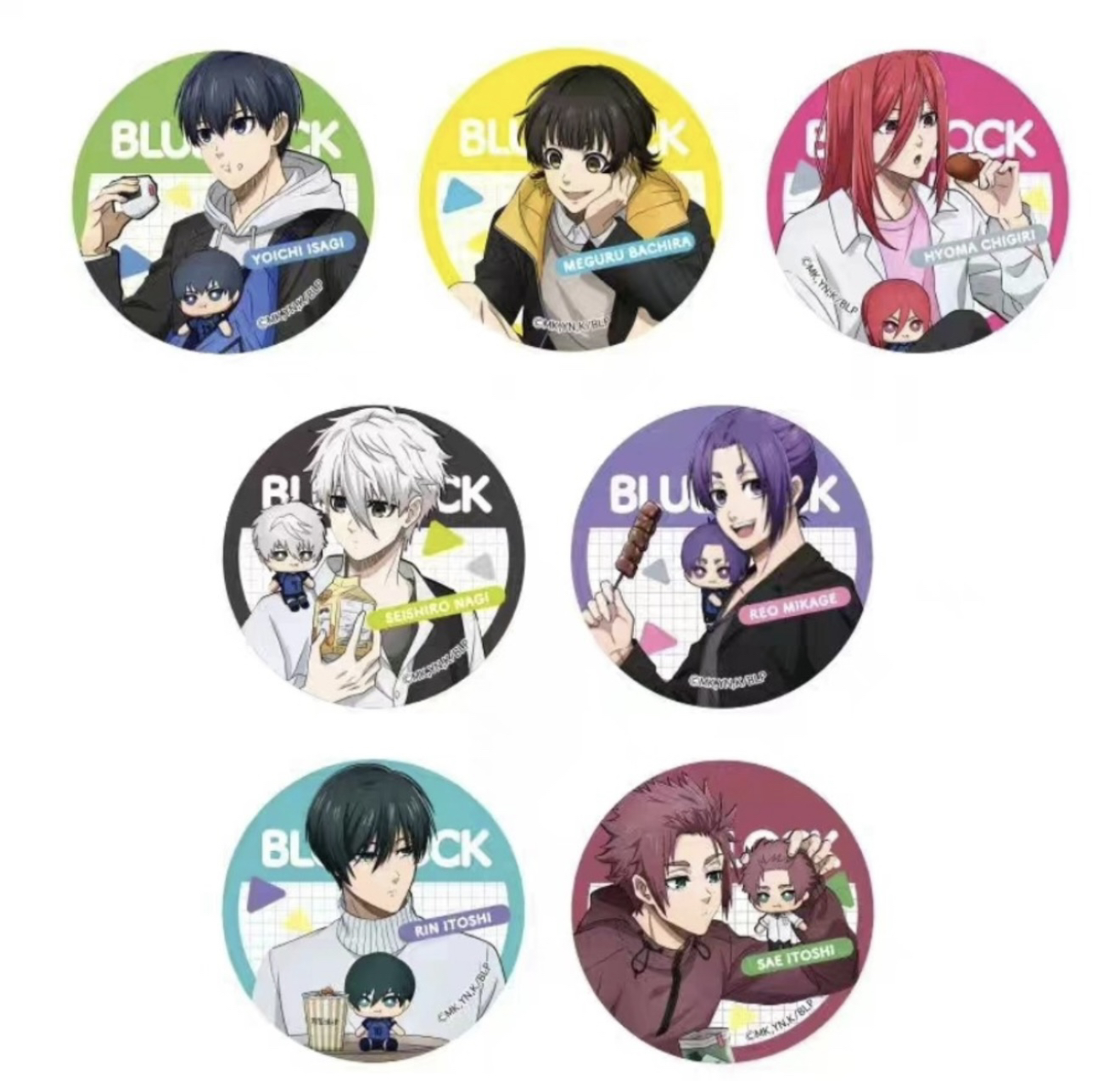 【日谷】蓝锁 咀嚼游玩系列吧唧