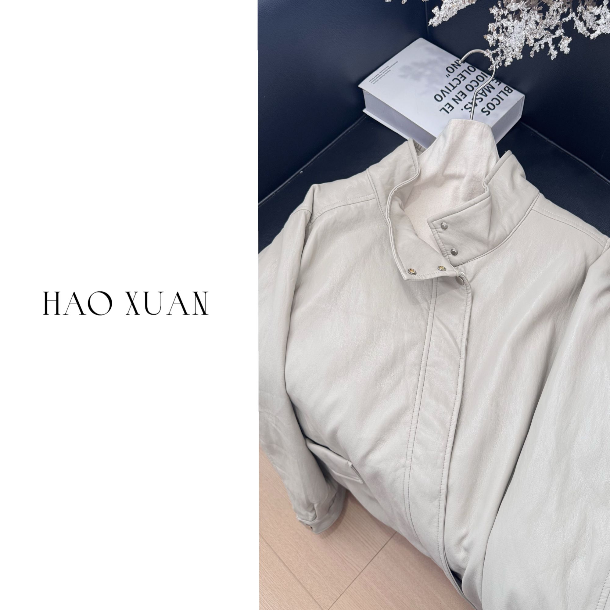 HAO XUAN 大码微胖 皮棉服