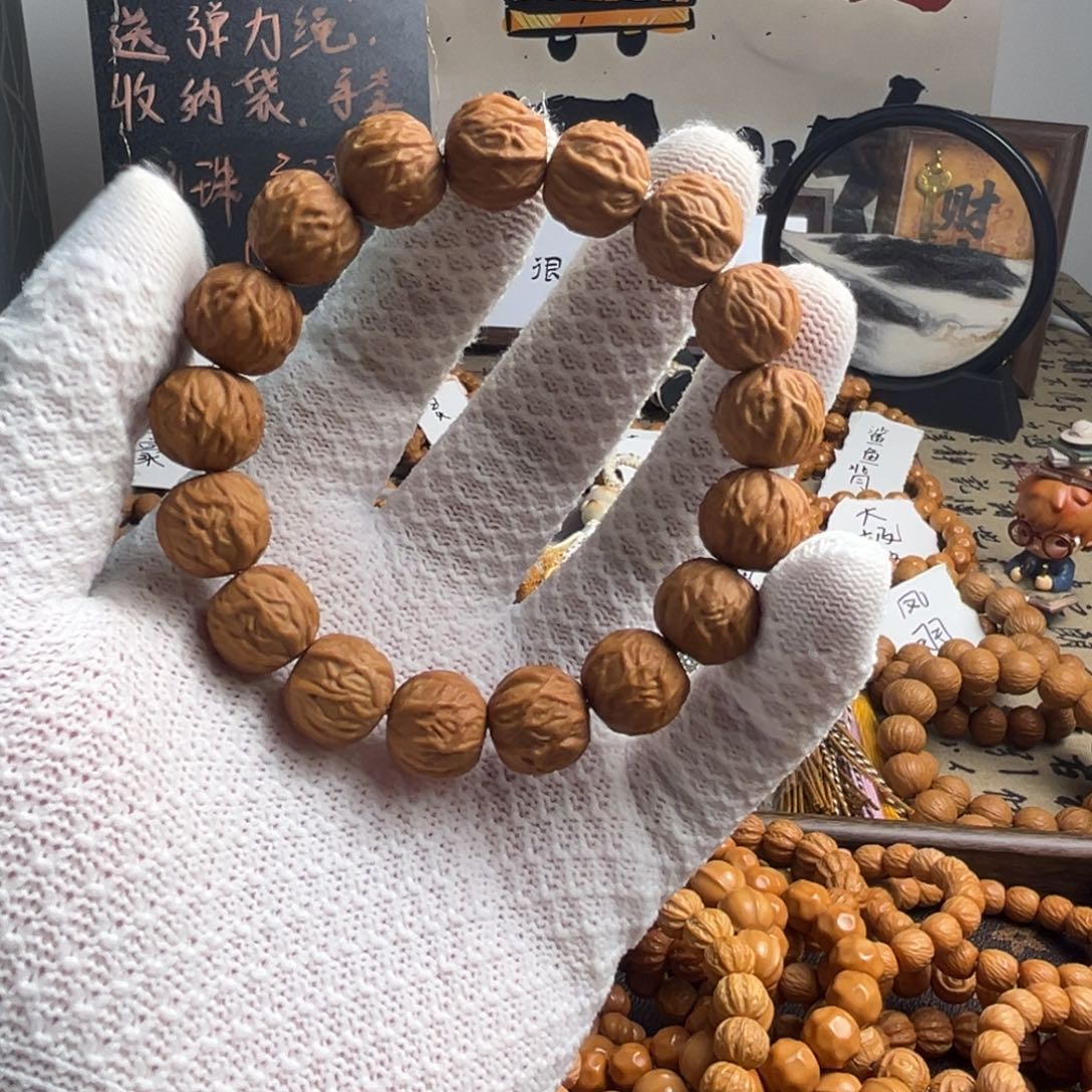 没***农猴头核桃手串花农哥专属