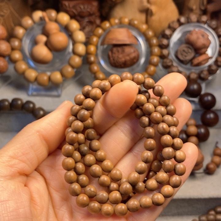 ****谷手串/手链檀香木老山檀奶香味0.6的108颗