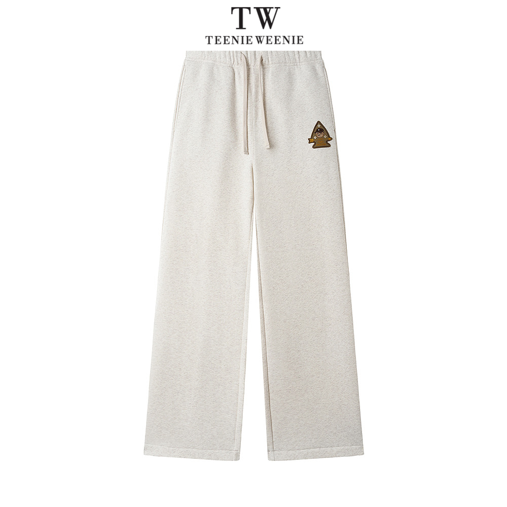 TeenieWeenie小熊直筒舒适通勤美式休闲长裤宽松卫裤TNTM258T03N