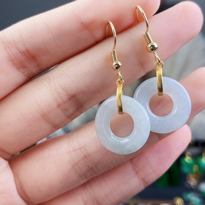 翡翠耳饰未镶嵌饰品