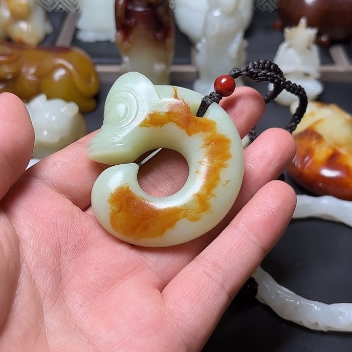 和田玉未镶嵌挂件妙**慧