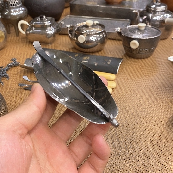 今***夜纯银茶则茶则纯银