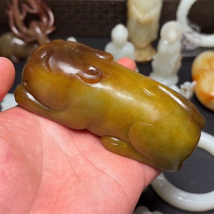 和田玉未镶嵌挂件过**忘