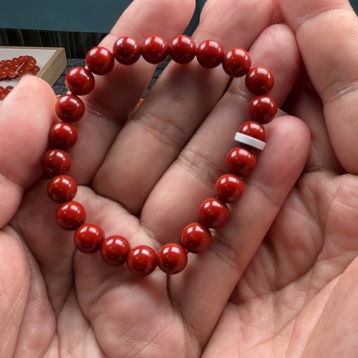 南红玛瑙手链未镶嵌