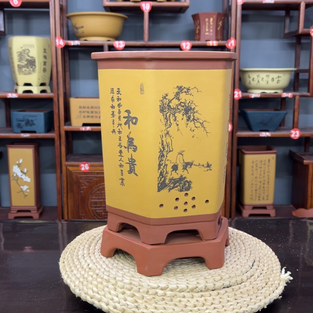 紫砂花盆紫砂花盆