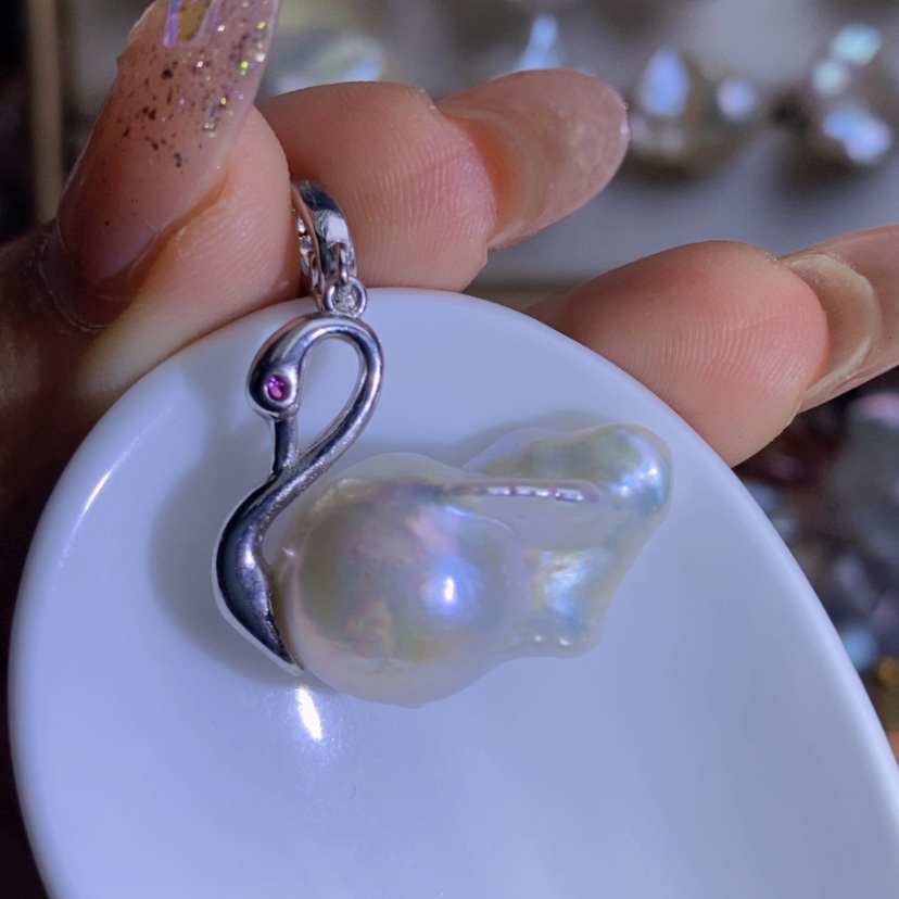 【闪购商品】淡水珍珠天然淡水珍珠（微瑕）合金