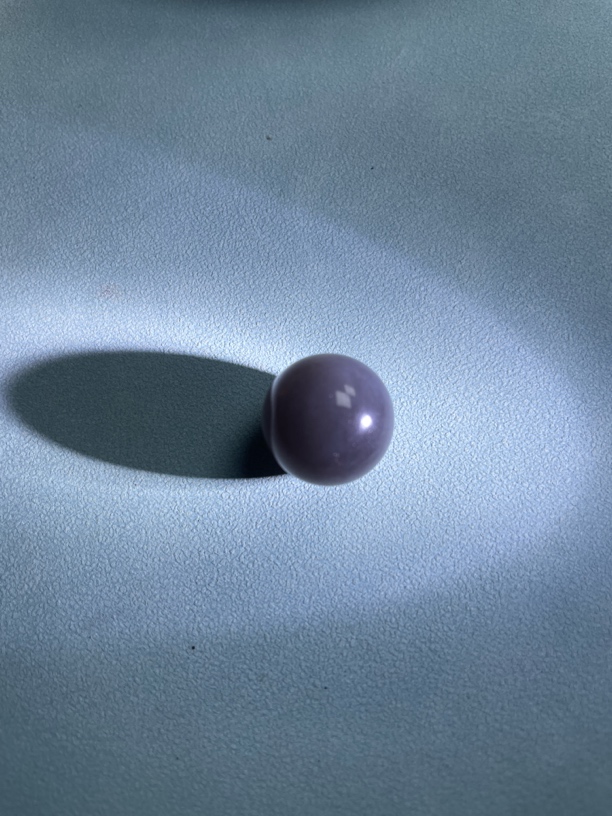 和田玉 卡16 帝王紫 多宝单珠 自然光紫色 色浓 肉细 无纹无裂