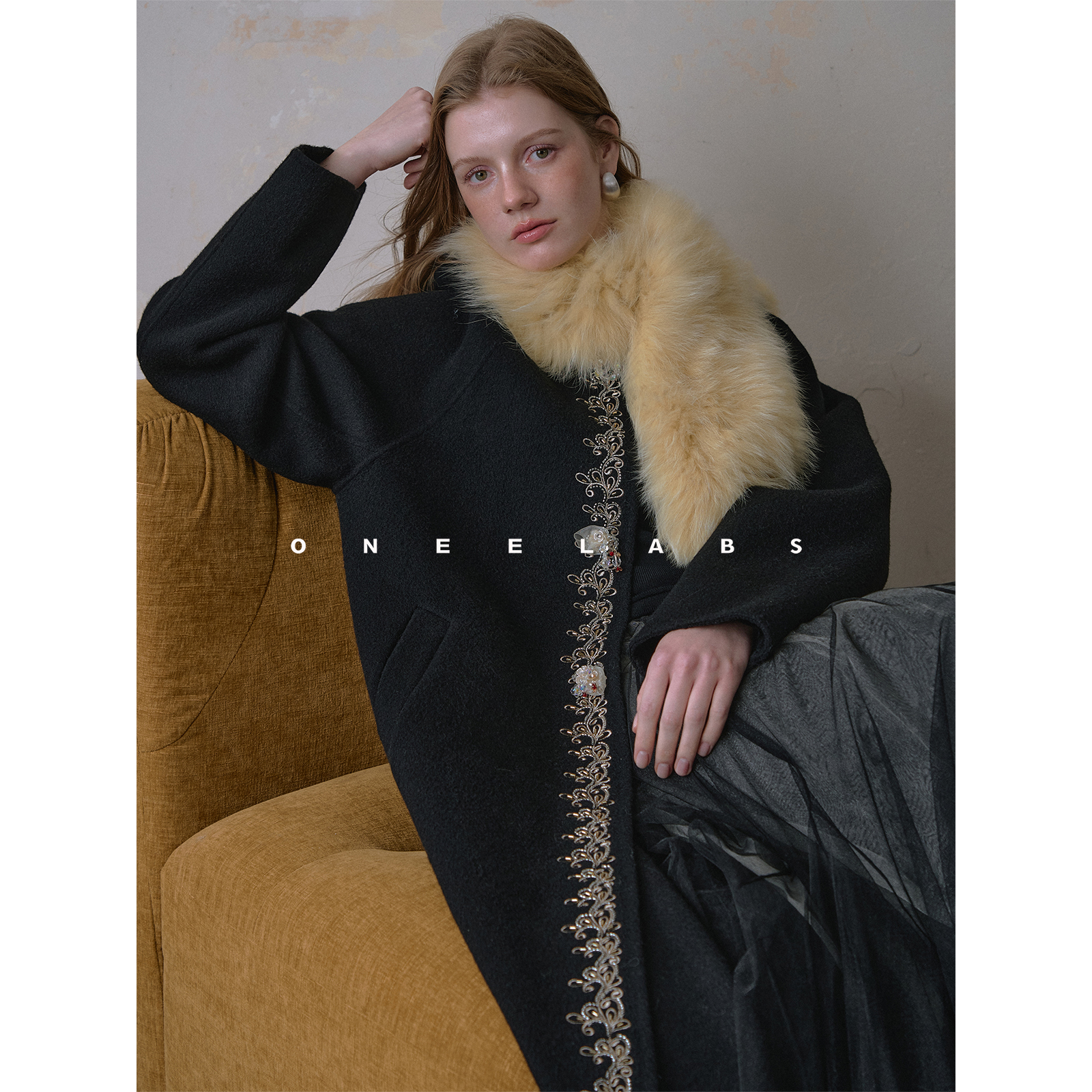ONEELABS原创品牌 轻奢扣 演绎中式美学 100绵羊毛双面呢大衣